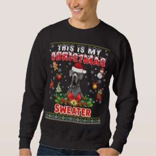 This Is My Christmas Sweater Great Dane Dog Ugly M