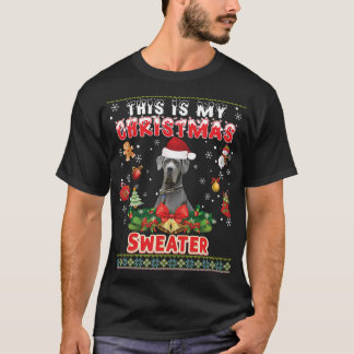 This Is My Christmas Sweater Great Dane Dog Ugly M
