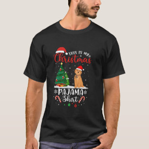 This is My Christmas Tree Light Xmas Goldendoodle T-Shirt