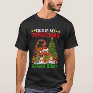 This Is My Christmas Tree Pyjamas Lights Scorpion  T-Shirt