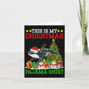 This Is My Christmas Tree Pyjamas Orca Lighting Ch Card