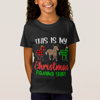 This Is My Christmas Tree Xmas Pajama Horse Animal T-Shirt