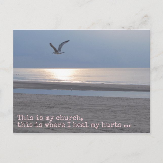 This is my church | Inspirational quote Postcard (Front)