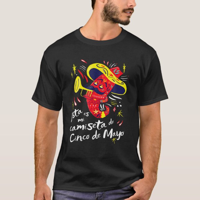 This Is My Cinco De Mayo Spanish Party Pepper T-Shirt (Front)