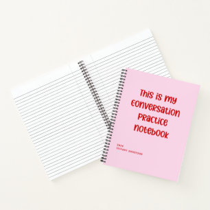 This Is My Conversation Practice Funny Introvert  Notebook