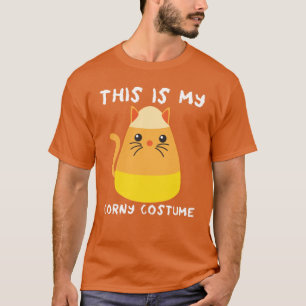 This Is My Corny Costume Halloween Cat Candy Corn T-Shirt