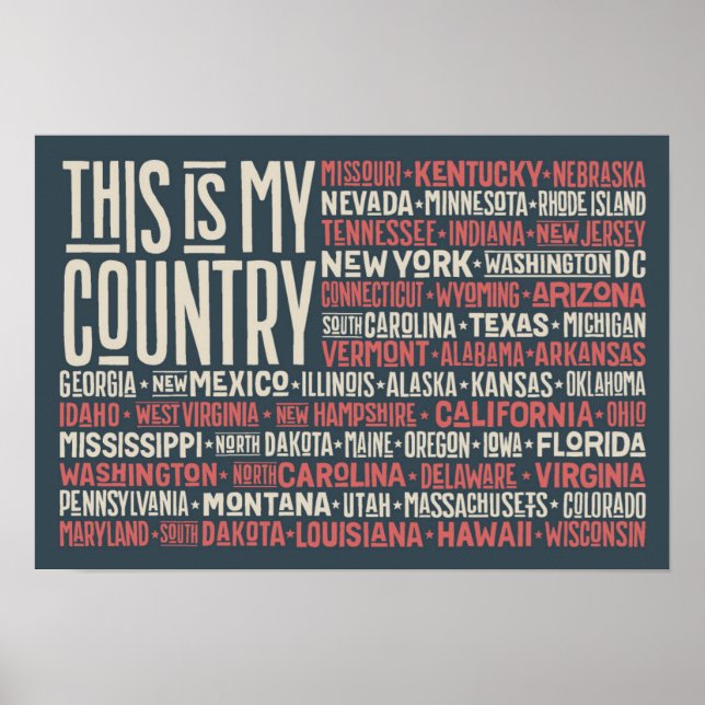 This is my Country Poster (Front)