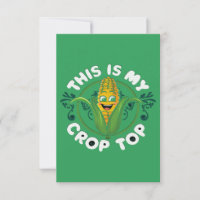 This Is My Crop Top Funny Farmer Farming Corn Love