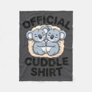 This Is My Cuddle Shirt Cute Koala Matching Fleece Blanket