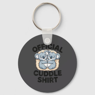 This Is My Cuddle Shirt Cute Koala Matching  Key Ring