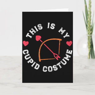 This Is My Cupid Costume - Cupid Bow Valentines Da Card