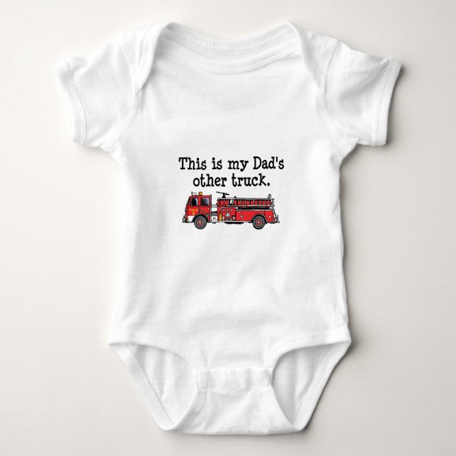 This Is My Dad's Other Truxk Baby Bodysuit (Front)