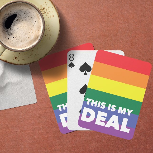 This Is My Deal Pride Colours Playing Cards (For our LGBT community we present this ultra cool deck of playing cards.)