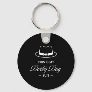 This Is My Derby Day Suit - Horse Racing Funny Der Key Ring