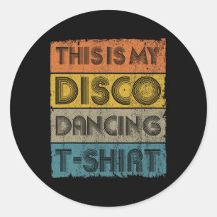 This Is My Disco Retro 70s 80s Music Dance Classic Round Sticker