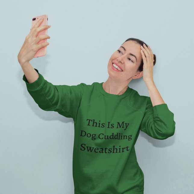 This Is My Dog Cuddling Sweatshirt T-Shirt (Creator Uploaded)