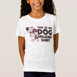 This Is My Dog Walking Shirt With Cartoon Dog