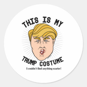 This is my Donald Trump Costume - I couldn't find Classic Round Sticker