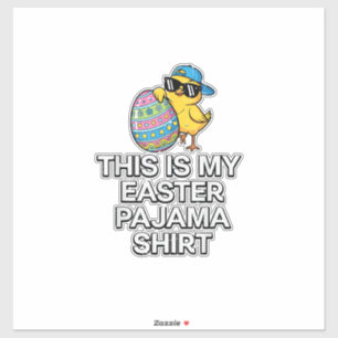This is My Easter Pajama Shirt Chick Egg Boys Kids