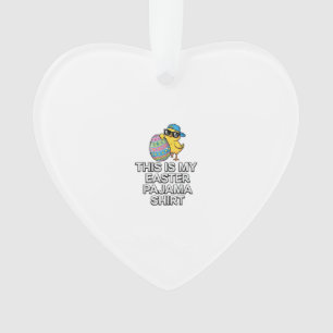This is My Easter Pajama Shirt Chick Egg Boys Kids Ornament