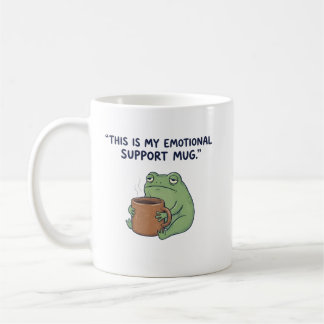 This Is My Emotional Support Mug – Funny Frog Coff
