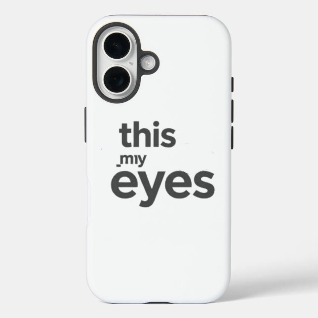 this is my eyes balck white Case-Mate iPhone case (Back)
