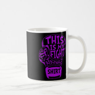 This Is My Fight Fibromyalgia Purple Ribbon Glove Coffee Mug