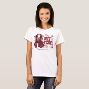 This is My Fight Meningitis Warrior Boxing Gloves T-Shirt