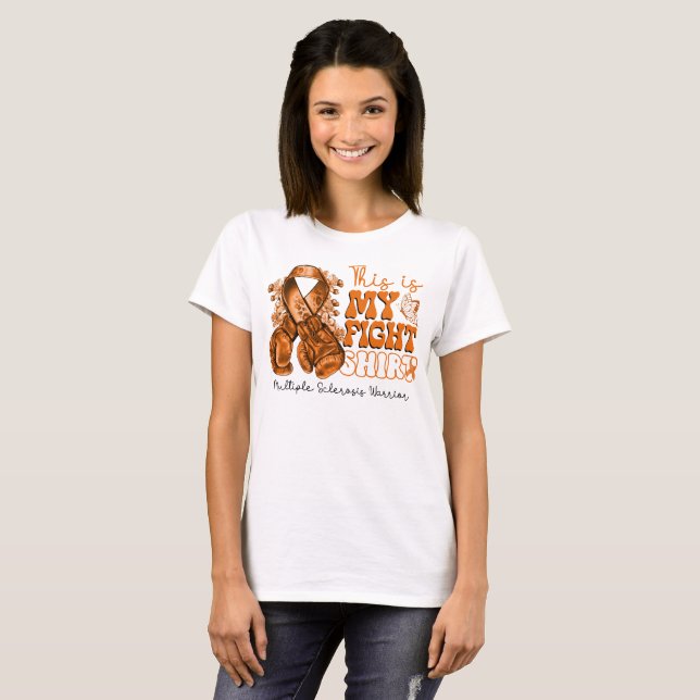 This is My Fight Multiple Sclerosis Warrior T-Shirt (Front Full)