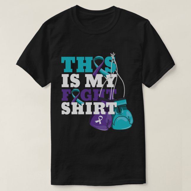 This Is My Fight Rheumatoid Arthritis Fighter Stro T-Shirt (Design Front)