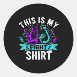 This Is My Fight Shirt Suicide Prevention Fighter  Classic Round Sticker