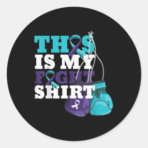 This Is My Fight Shirt Suicide Prevention Fighter  Classic Round Sticker