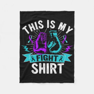 This Is My Fight Suicide Prevention Fighter Strong Fleece Blanket