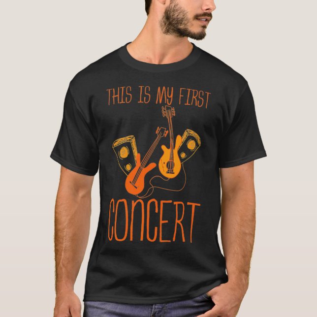 This Is My First Concert  guitar  T-Shirt (Front)