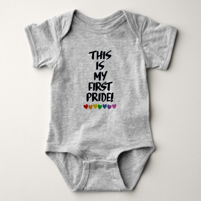THIS IS MY FIRST PRIDE BABY BODYSUIT (Front)