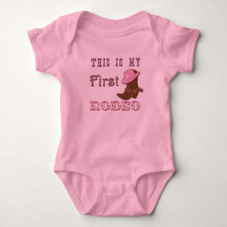 This is my first rodeo girl baby tutu bodysuit