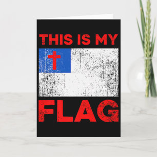 This Is My Flag - Christian Jesus Cross Premium  Card