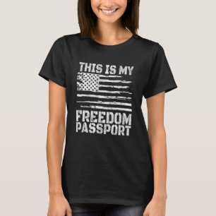 This Is My Freedom Passport Medical Freedom Vintag T-Shirt