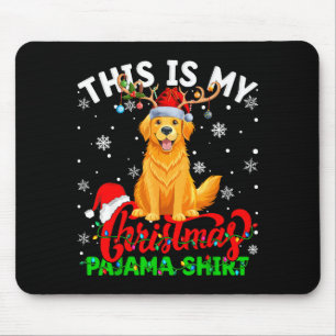 This Is My Golden Retriever Ugly Christmas Pajama Mouse Pad