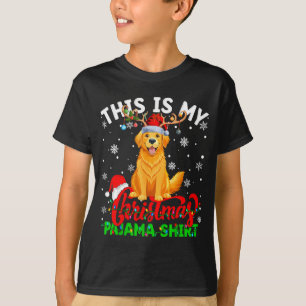 This Is My Golden Retriever Ugly Christmas Pajama  T-Shirt