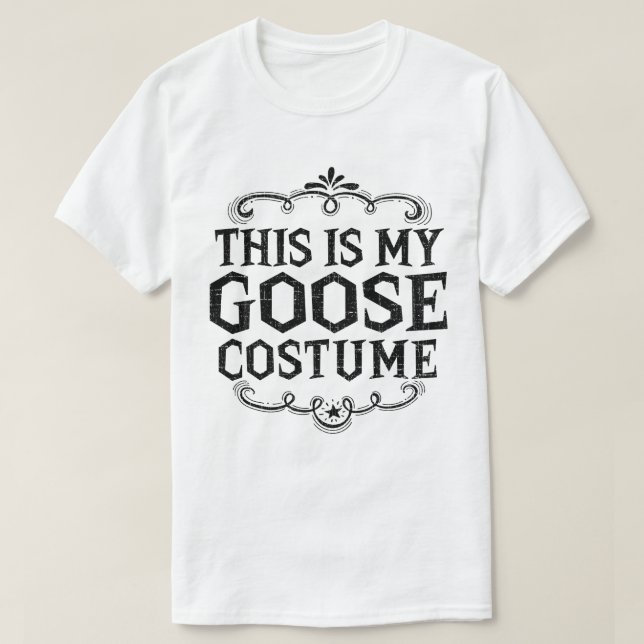This Is My Goose Costume Funny Lazy Halloween T-Shirt (Design Front)