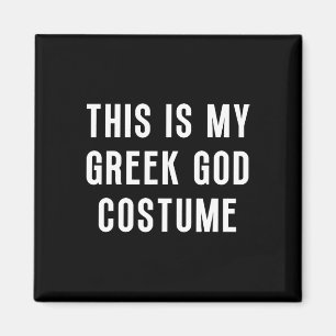 This Is My Greek God Halloween Costume Funny Easy Magnet