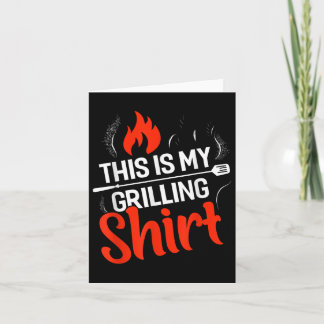 This Is My Grilling Funny Bbq Smoker Barbecue  Card