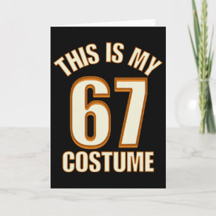 This Is My Halloween 67 Costume Lazy Brainrot Meme Card