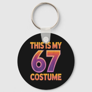 This Is My Halloween 67 Costume Number 6 7 Meme Sa Key Ring