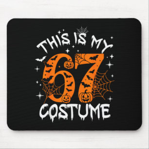 This Is My Halloween 67 Costume Number 6 7 Meme Sa Mouse Pad