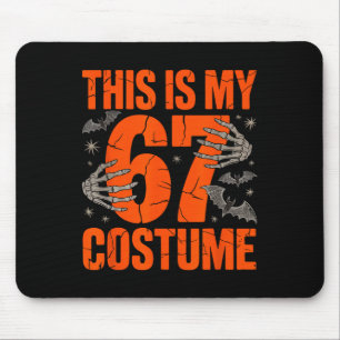 This Is My Halloween 67 Costume Number 6 7 Meme Si Mouse Pad