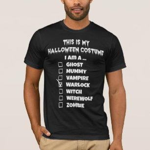 This is My Halloween Costume - Check Mark Warlock T-Shirt