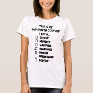 This is My Halloween Costume - Check Mark Witch T-Shirt