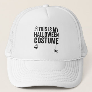 This Is My Halloween Costume Funny Ghost Spider Trucker Hat